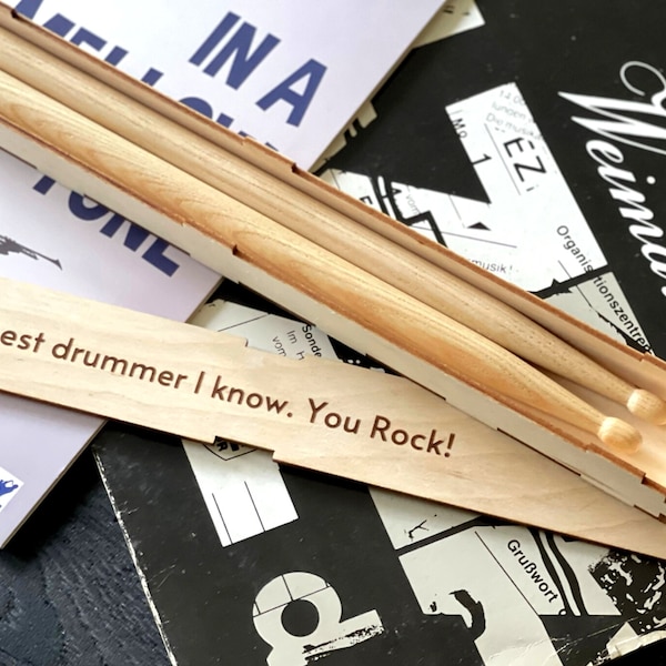 Personalisierte Drumsticks Custom Graviert Geschenk für Ihn Drummer 5A Drumsticks Geschenk für Mann Freund Ehemann Musiker Jubiläum Geburtstag