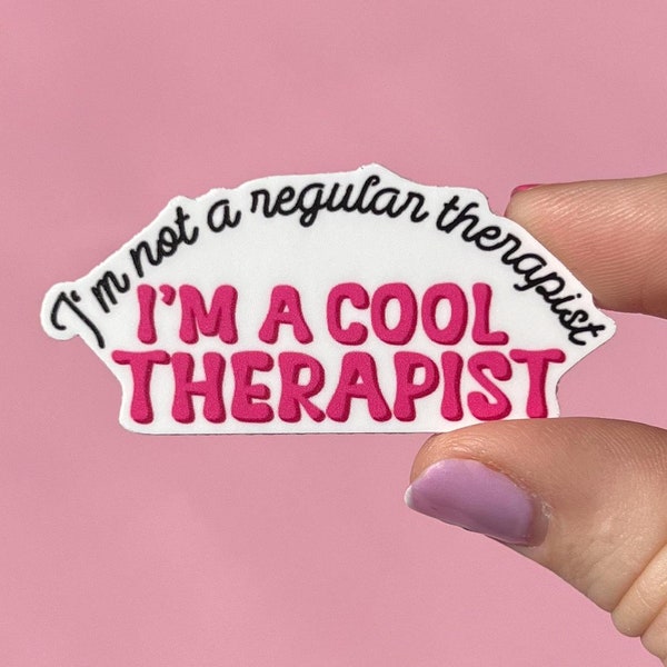 I’m not a regular therapist sticker, therapy sticker, mental health sticker, gift for therapist, I’m a cool therapist