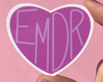 EMDR sticker, spiral sticker, trauma therapy, social worker, LCSW, therapist, counselor, LCPC, mental health awareness