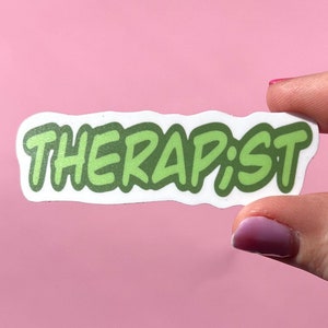 Therap;st sticker Soca;l Worker sticker, therapy sticker, mental health sticker, gift for therapist, mental health advocate, semicolon