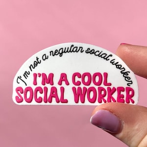 I’m not a regular social worker sticker, therapy sticker, mental health sticker, gift for therapist, I’m a cool social worker