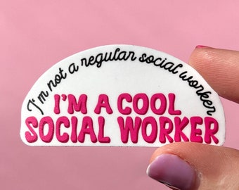 I’m not a regular social worker sticker, therapy sticker, mental health sticker, gift for therapist, I’m a cool social worker