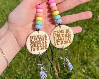 Therapist lanyard, Social worker lanyard, swiftie mental health lanyard, therapist gift, social worker gift, mental health matters gift