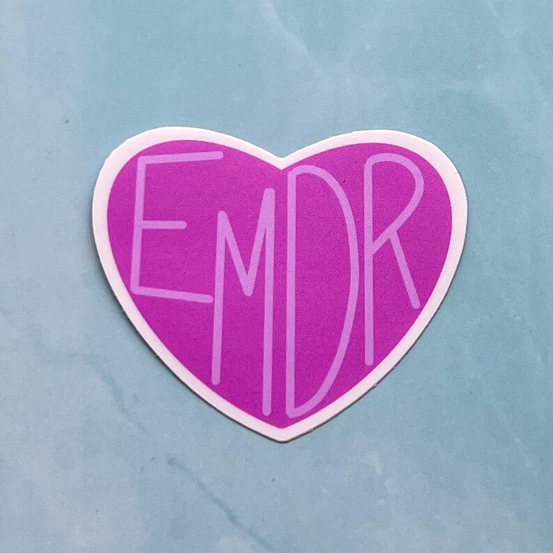 EMDR sticker, spiral sticker, trauma therapy, social worker, LCSW, therapist, counselor, LCPC, mental health awareness image 4