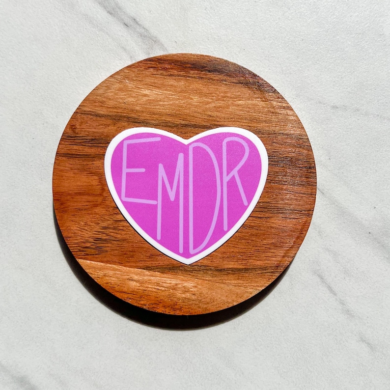 EMDR sticker, spiral sticker, trauma therapy, social worker, LCSW, therapist, counselor, LCPC, mental health awareness image 2