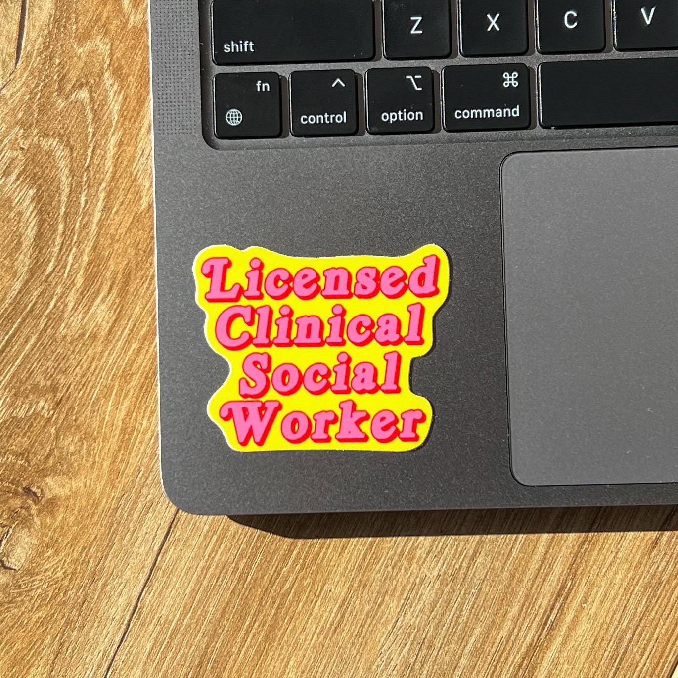 Ssw Sticker Social Worker Sticker, LCSW Sticker, Social Worker Gift, Pink Social ...