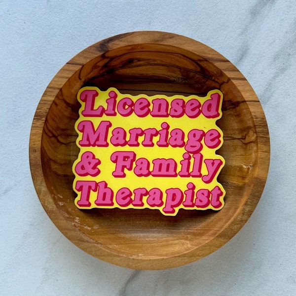 Therapist sticker, LMFT sticker, counselor sticker, LMHC sticker, LCPC sticker, Lcp sticker, therapist sticker, mental health advocate