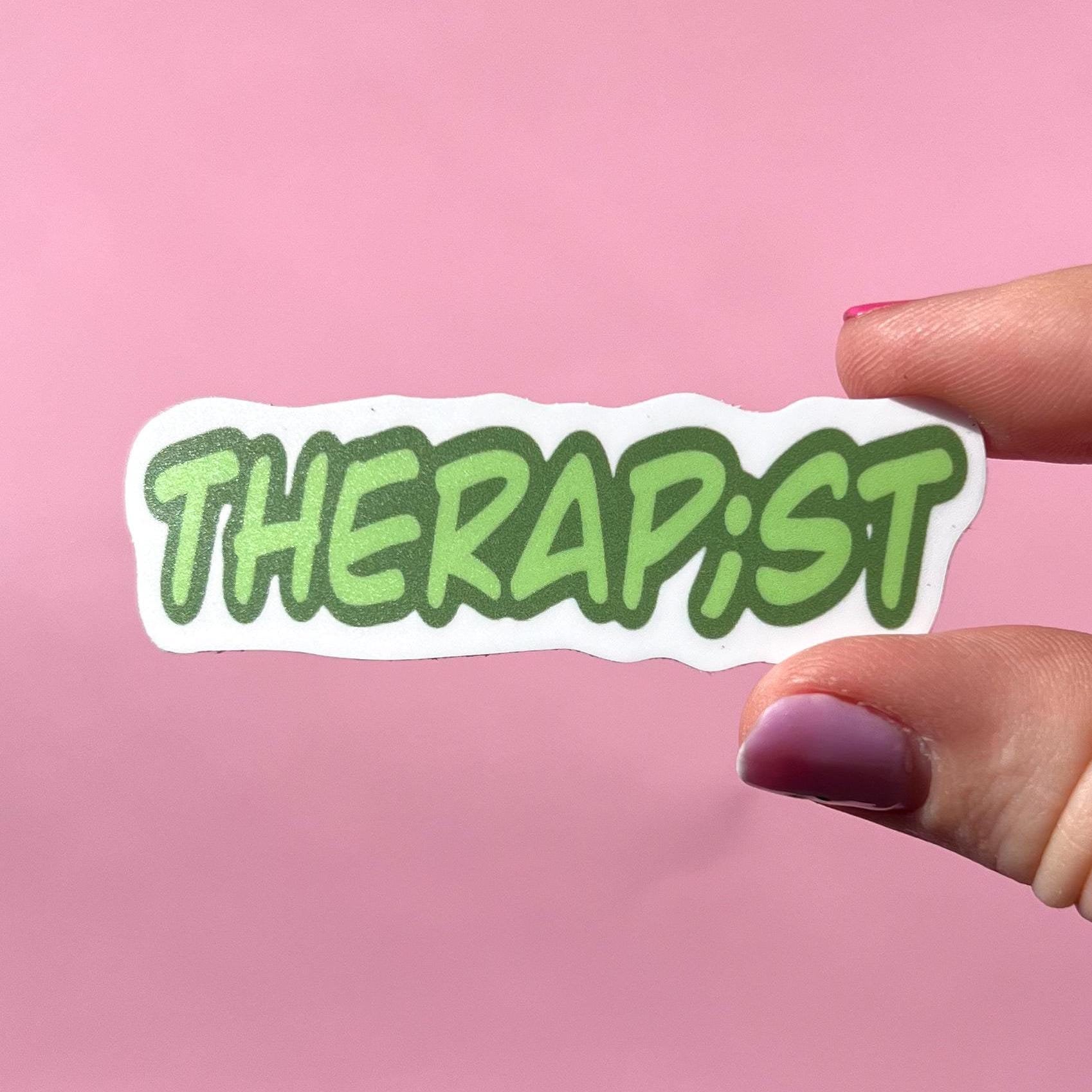 Therapist Sticker Therap;st Sticker Soca;l Worker Sticker, Therapy Sticker, Mental Health ...