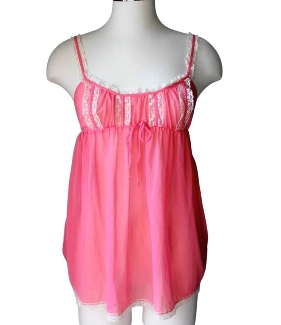 Victorias Secret Y2K Pink Sheer Babydoll Chemise / Slip Dress - Etsy  Singapore