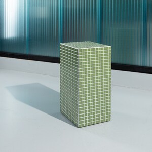 Tile Table Cube Tiled Cube Side Table - Etsy