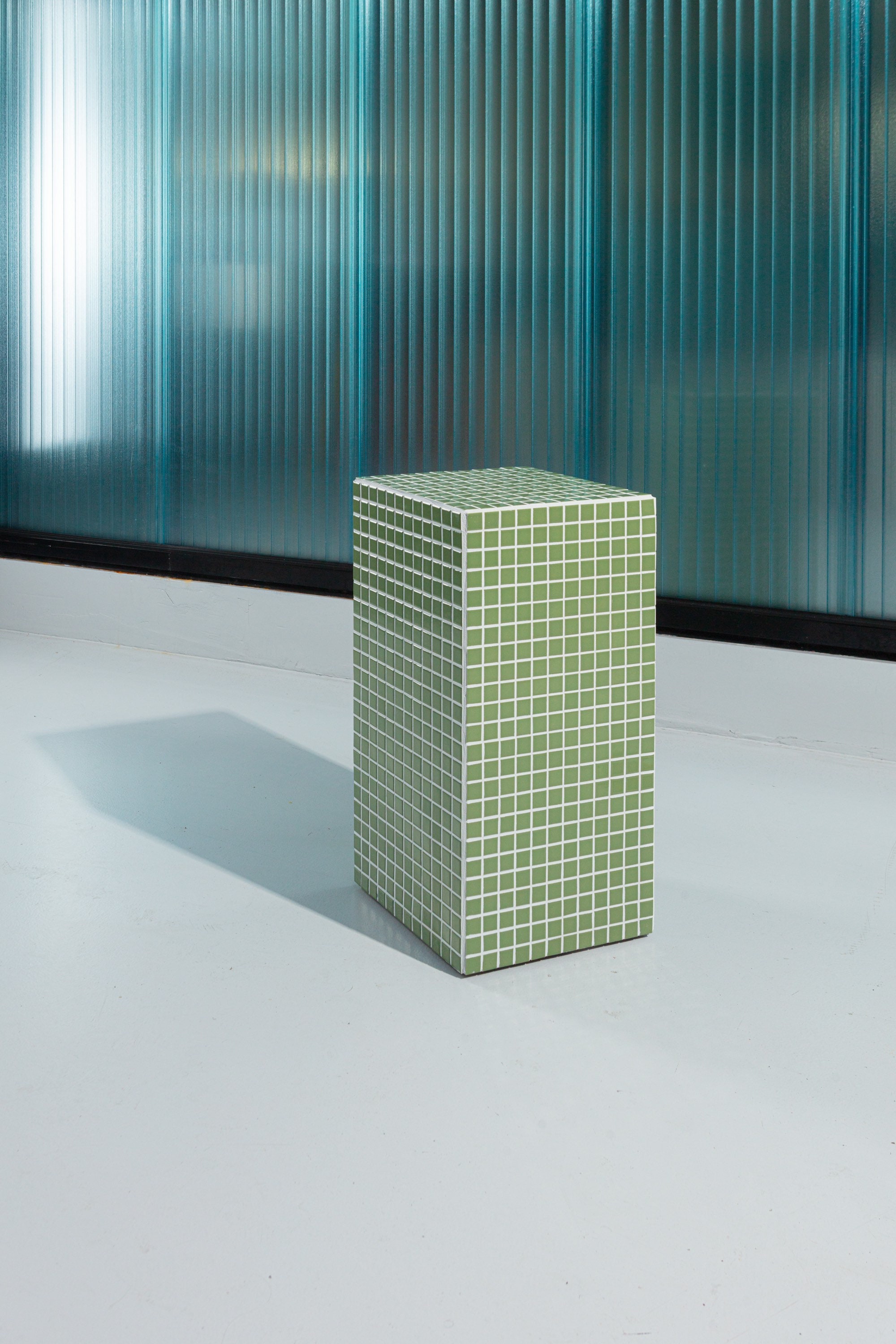 Tiled Cube Side Table picture