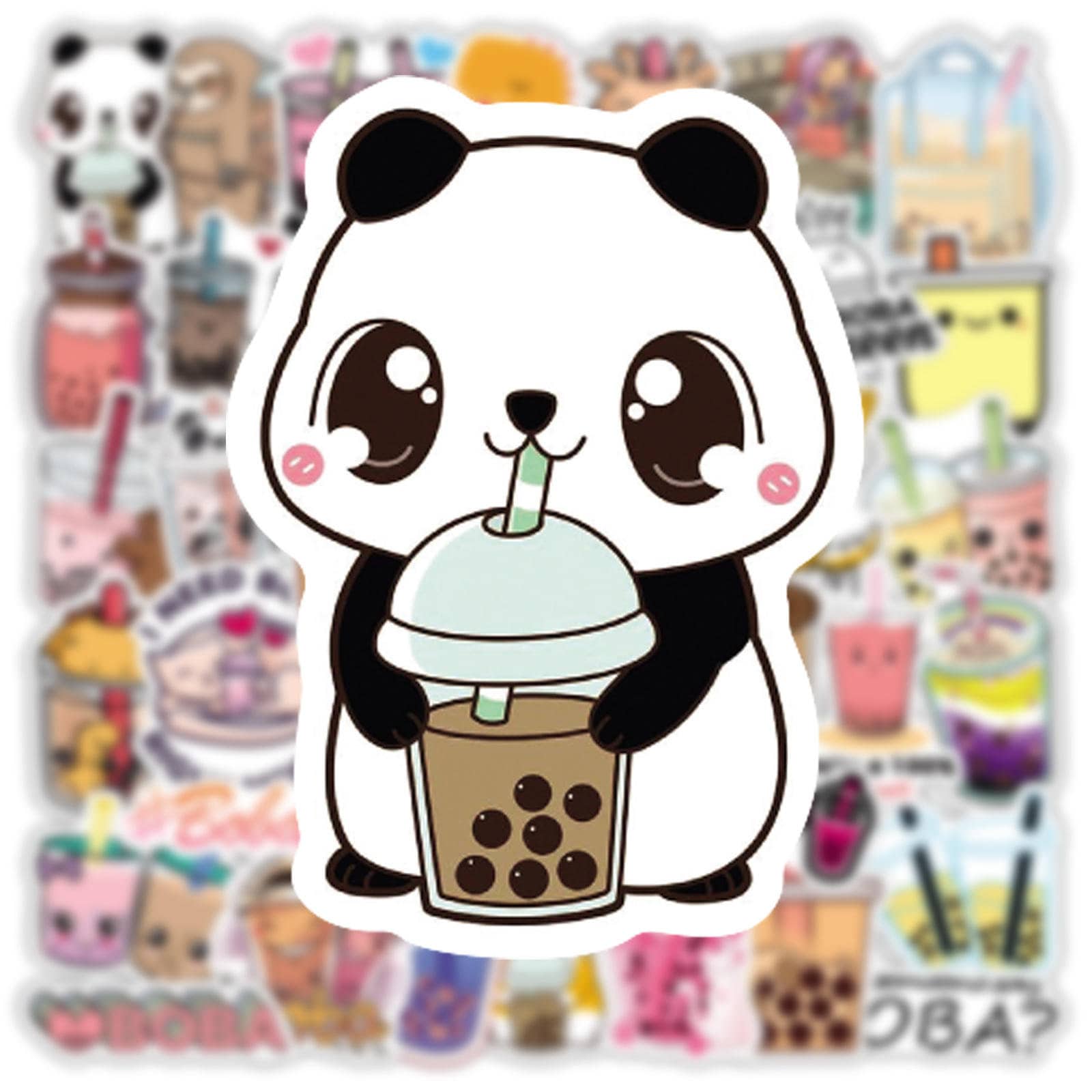 Boba Bubble Tea Stickers for Hydro Flask 50-pack,cute Water Bottle ...