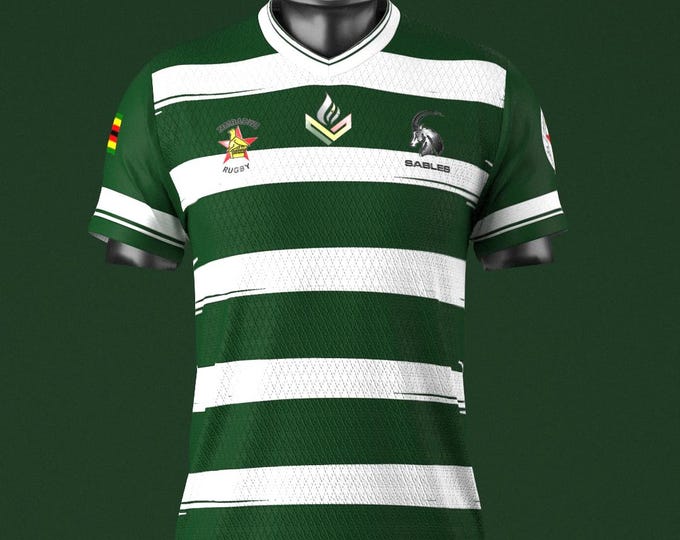 Zimbabwe Rugby The Champions 2025 Mesh Trucker Cap The Gold Sables Version LT03 main image 0