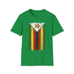Zimbabwe Flag Unisex Softstyle T-Shirt