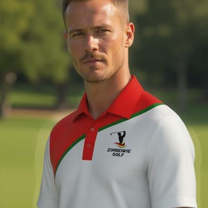 Zimbabwe Golf Fan Polo Shirt- Golden Tee Zimbabwe