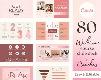 Presentatiepresentatie 80 webinar: roze canvassjabloon