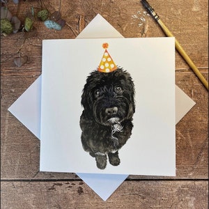 Labradoodle-verjaardagskaart