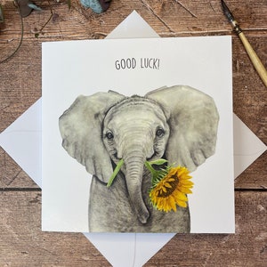 Elefant-Viel Glückskarte