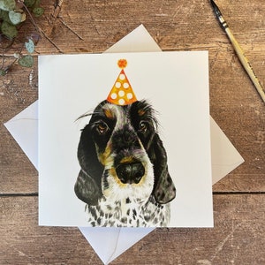 Cocker Spaniel Geburtstagskarte