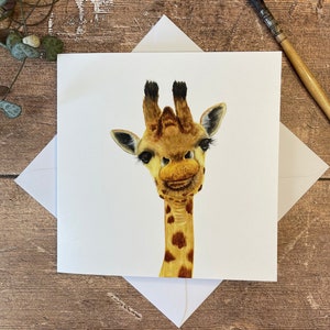 Giraffe Karte | Giraffe Dankeskarte | Giraffen-Viel Glückskarte | Jede Anlass-Karte