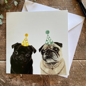 Carte d'anniversaire carlin