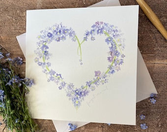 Forget Me Not Condolence Card | Sympathy Card