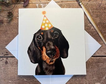 Dachshund Birthday Card