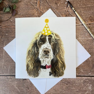 Verjaardagskaart springerspaniël