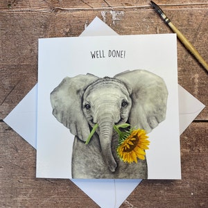 Elefant-Well Done-Karte