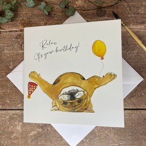 Bulldog Birthday Card