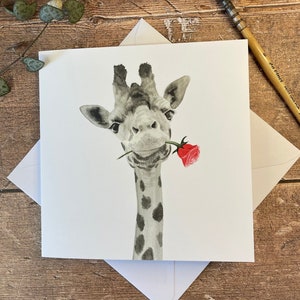Giraffe Karte | Jede Anlass-Karte | Danke-Karte | Lehrerkarte