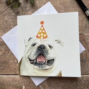 Verjaardagskaart Bulldog