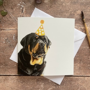 Rottweiler-verjaardagskaart