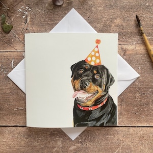 Rottweiler-verjaardagskaart