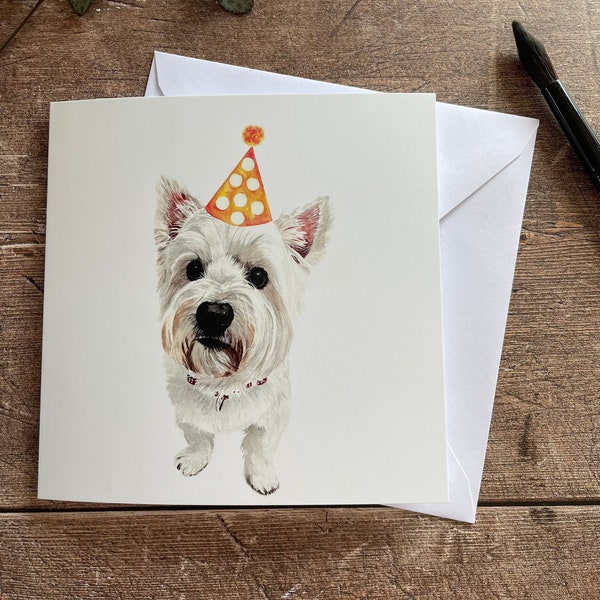 West Highland Terrier Birthday Card