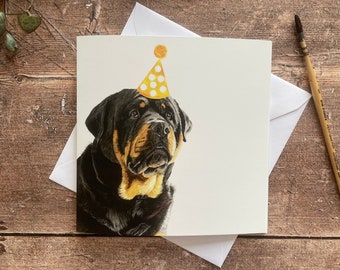 Rottweiler Birthday Card