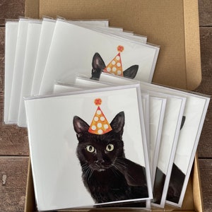 carte d'anniversaire de chat | Carte Chat noir image 7