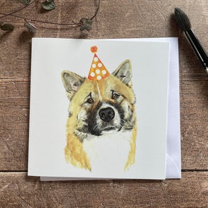 Akita Geburtstagskarte