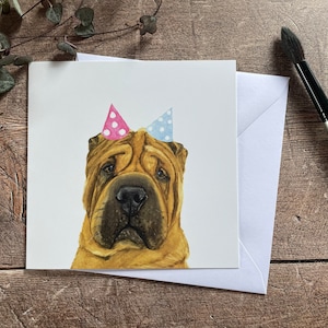 Shar Pei-verjaardagskaart