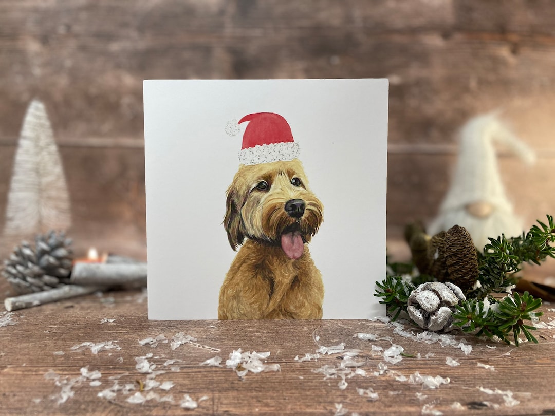 Labradoodle Christmas Card Etsy UK