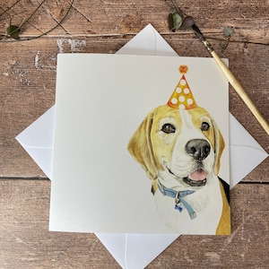 Beagle Geburtstagskarte