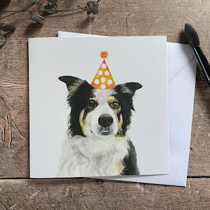 Border Collie Geburtstagskarte