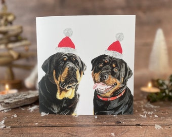 Rottweiler Christmas Card
