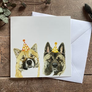 Akita-verjaardagskaart