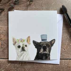 Chihuahua-Hochzeitskarte | Chihuahua-Jubiläums-Karte | Chihuahua-Verlobungskarte