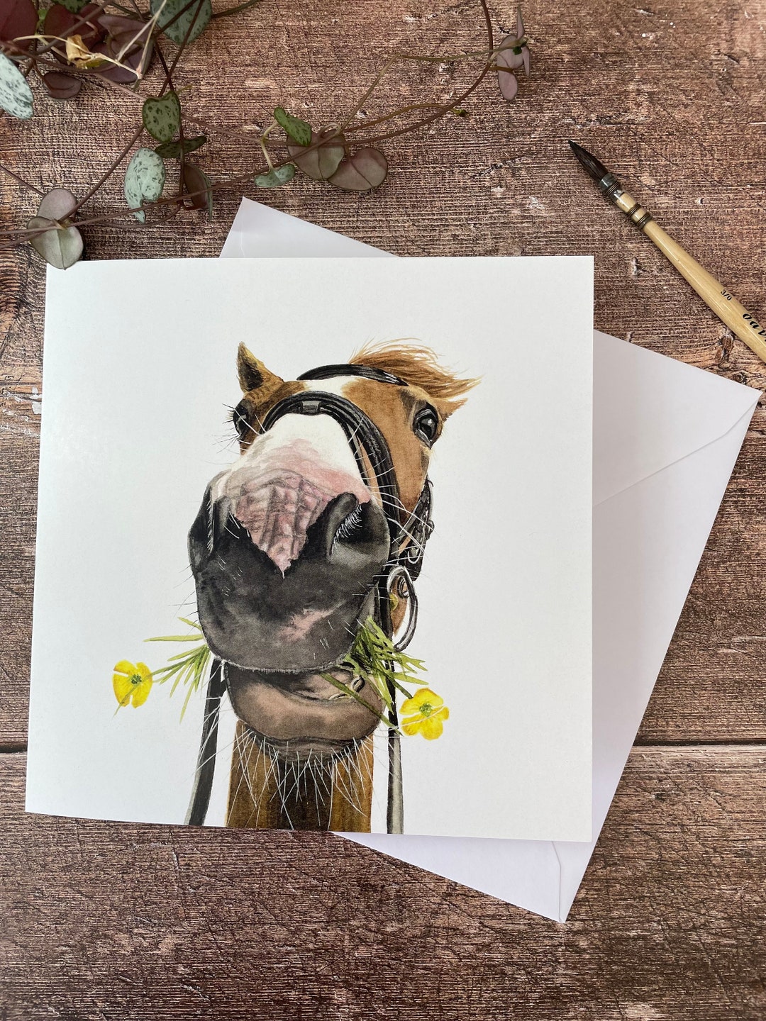 Horse Birthday Card Horse Thank You Card Horse Good Luck - Etsy