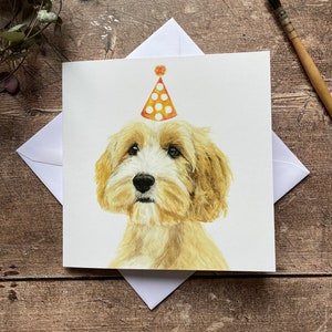 Cavapoo-verjaardagskaart