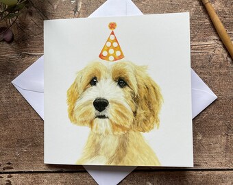 Cavapoo Birthday Card