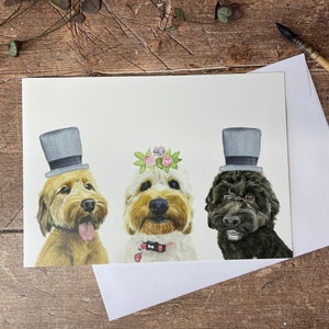 Labradoodle-trouwkaart | Labradoodle-jubileumkaart | Labradoodle-verlovingskaart