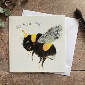 Bumble Bee-verjaardagskaart